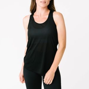 ZYIA Black Vented Open Back Tank